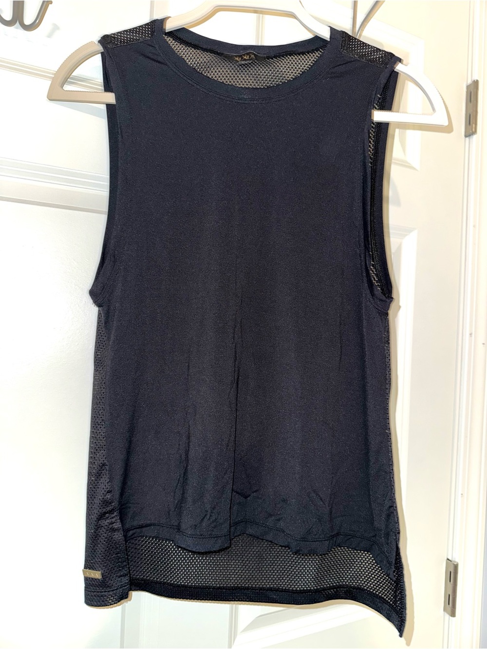Alala Women’s Black Mesh-Trim Athletic Tank Top XS